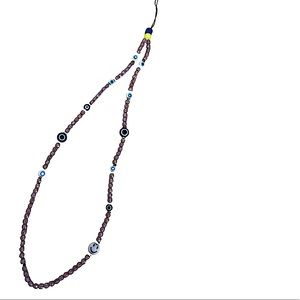 Purple evil eye long lanyard 🧿